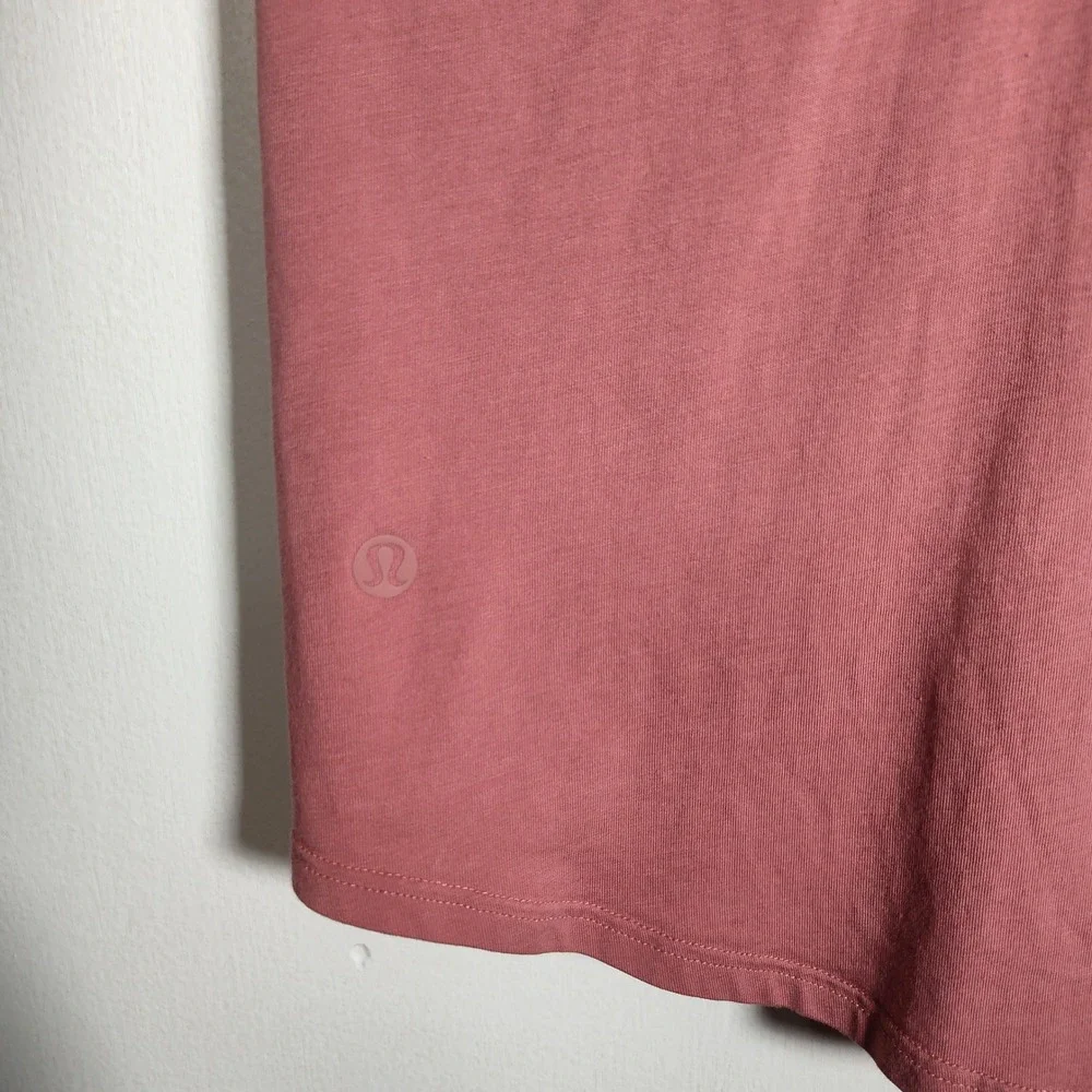 Lululemon Love Tank Top Pink Racerback Pleated Back Yoga Gym Womens Size 8